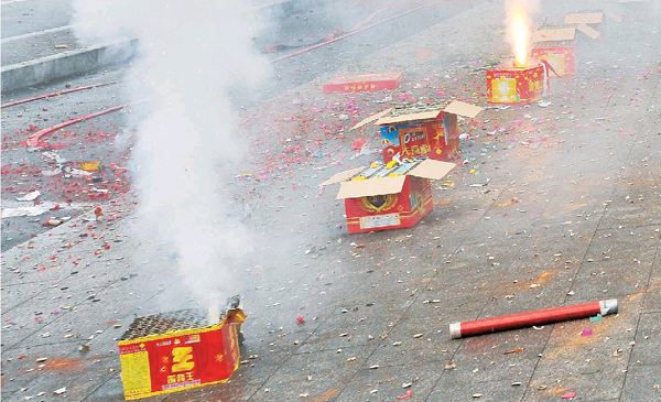 一掛鞭炮帶走多少清新空氣？